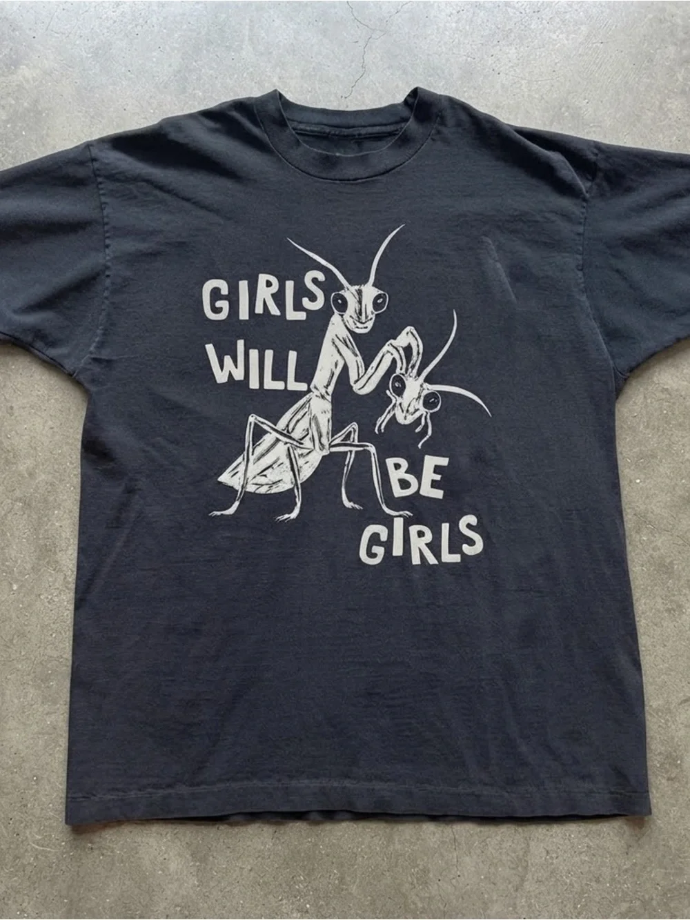 Girls Will Be Girls Black Graphic Tee - Unbranded